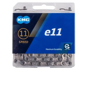 KMC 11-fach E-Bike Kette E11 Silber, 122 Glieder, für 11-fach Schaltung.