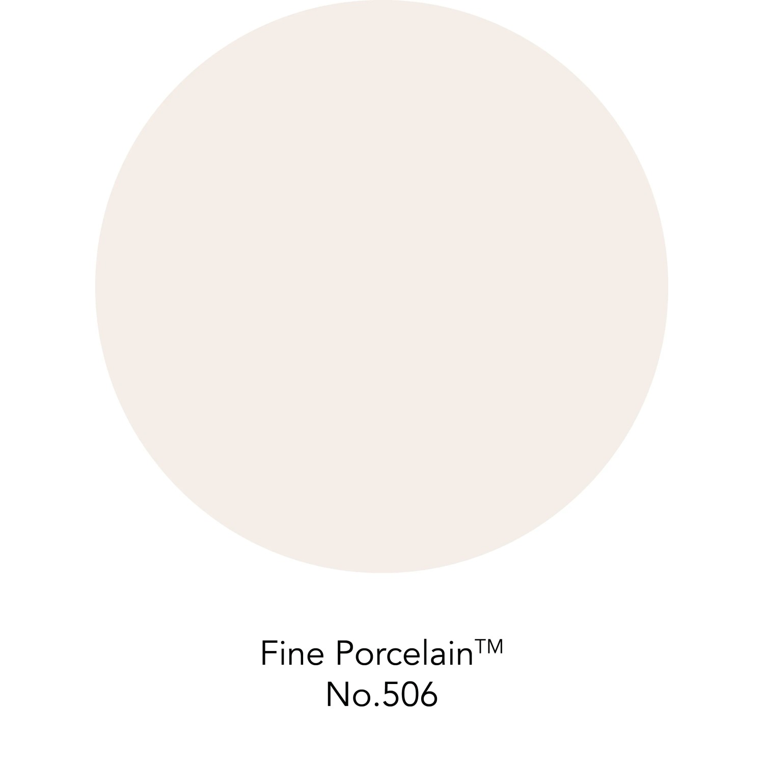 Farbfleck ELLE DECORATION Fine Porcelain No. 506, matte, helle Wandfarbe.