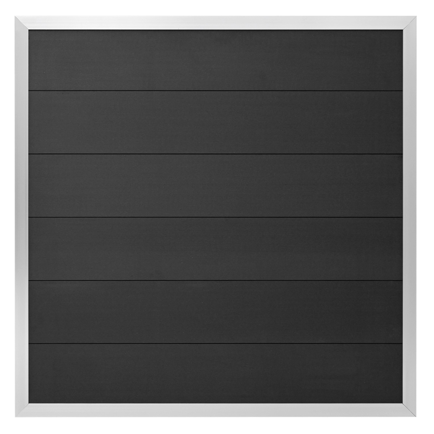 GartenLand WPC Zaun Set Classico ca. 180 x 180 cm Sichtschutz Anthrazit mit günstig online kaufen