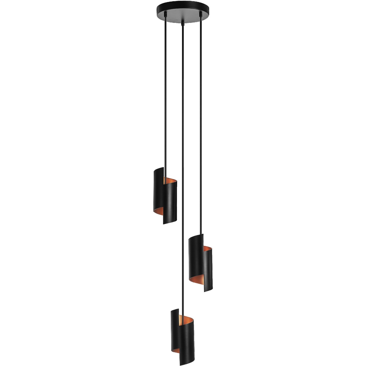 Schwarze Ledvance Smart+ WiFi Pendelleuchte Decor Twist, 150 cm, für smarte Beleuchtung.