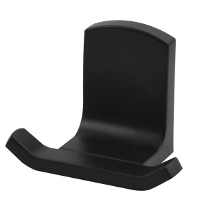 Spirella Haken Taku, 8x5x6 cm, schwarz matt, zur Wandmontage im Bad oder anderen Räumen.