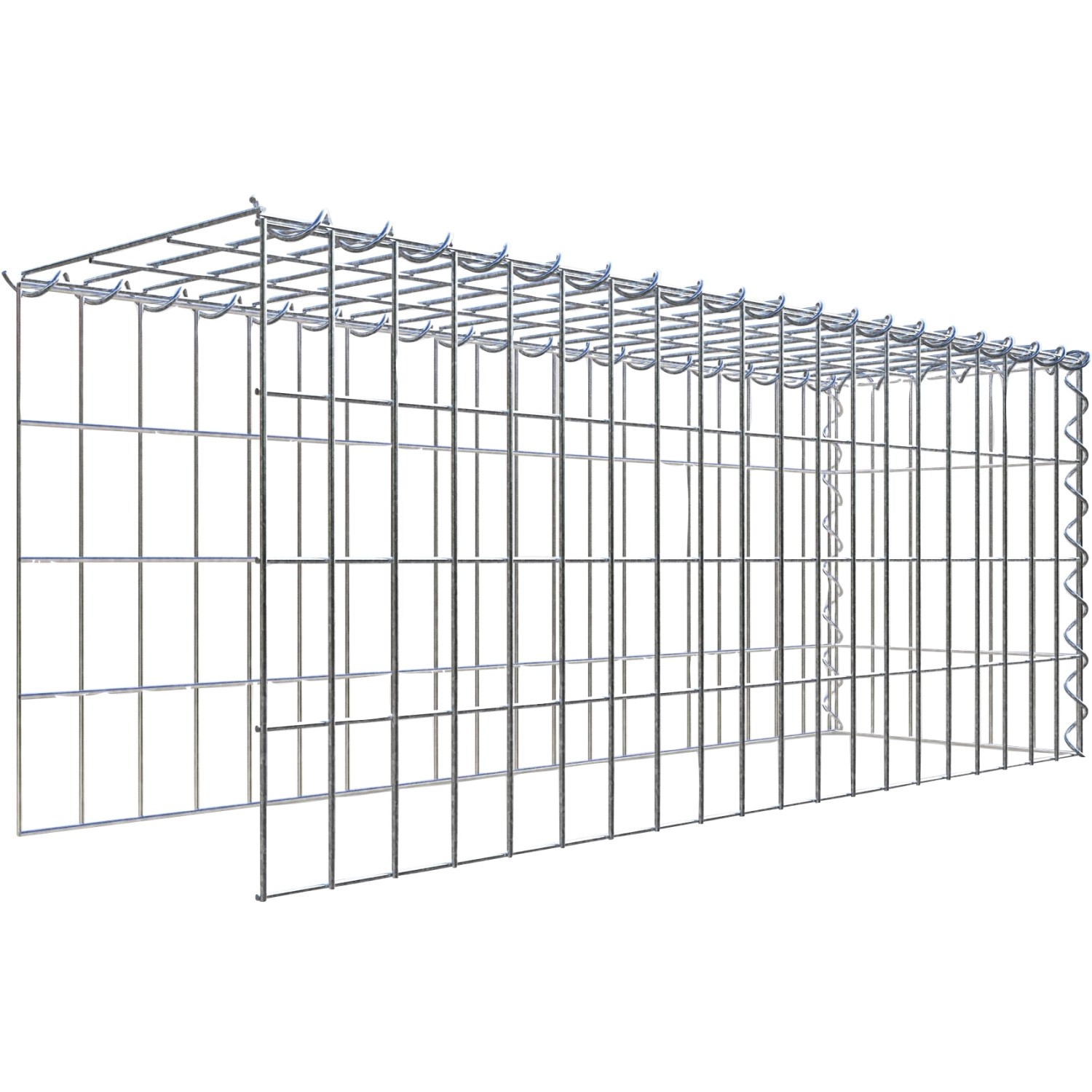 Gabiona Gabione-Anbaukorb Typ 4 40 x 100 x 30 cm Maschenw 5 x 10 cm