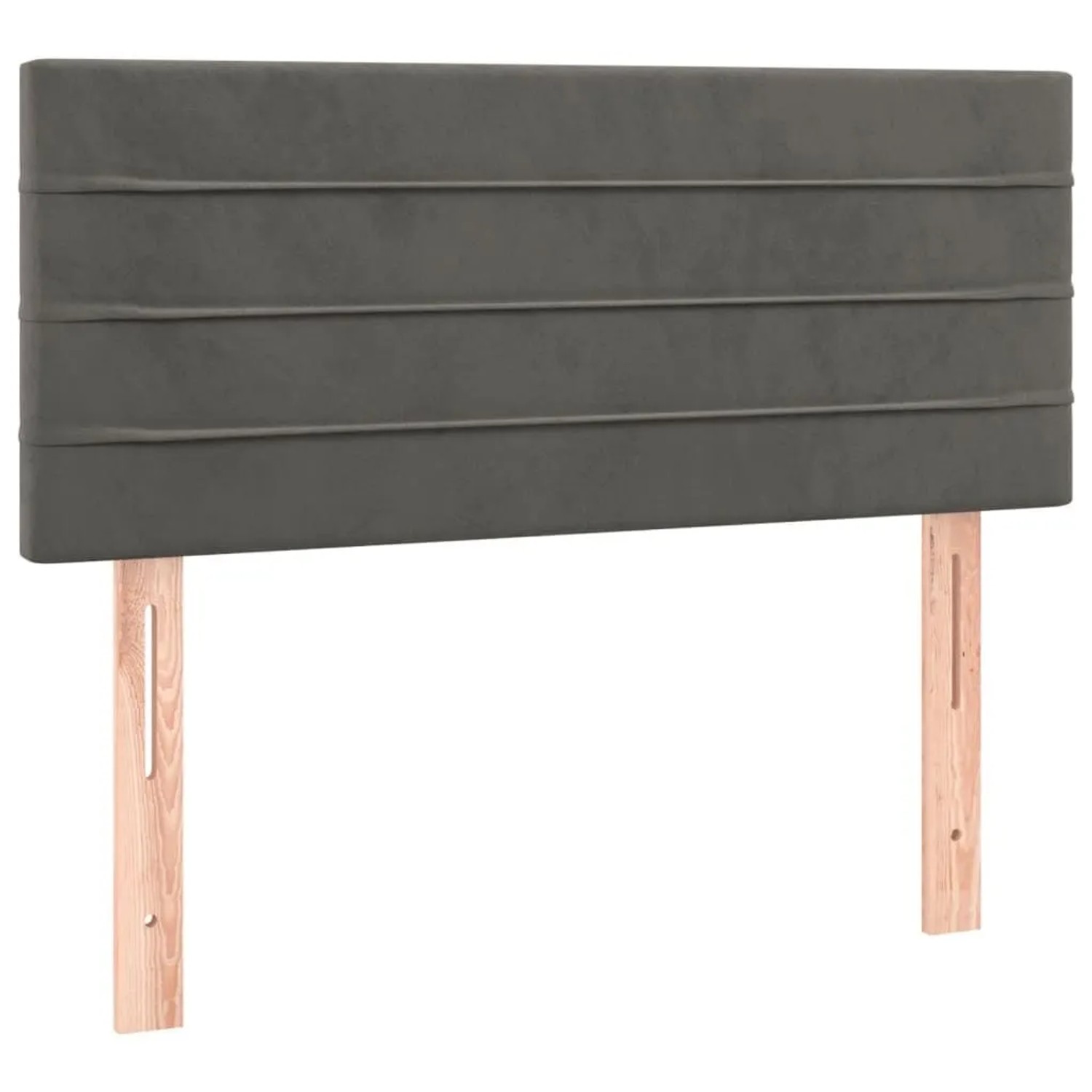 vidaXL Kopfteil Dunkelgrau 80x5x78/88 cm Samt 346111