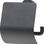 Schwarzer Tiger Toilettenpapierhalter mit Deckel im Urban Design.