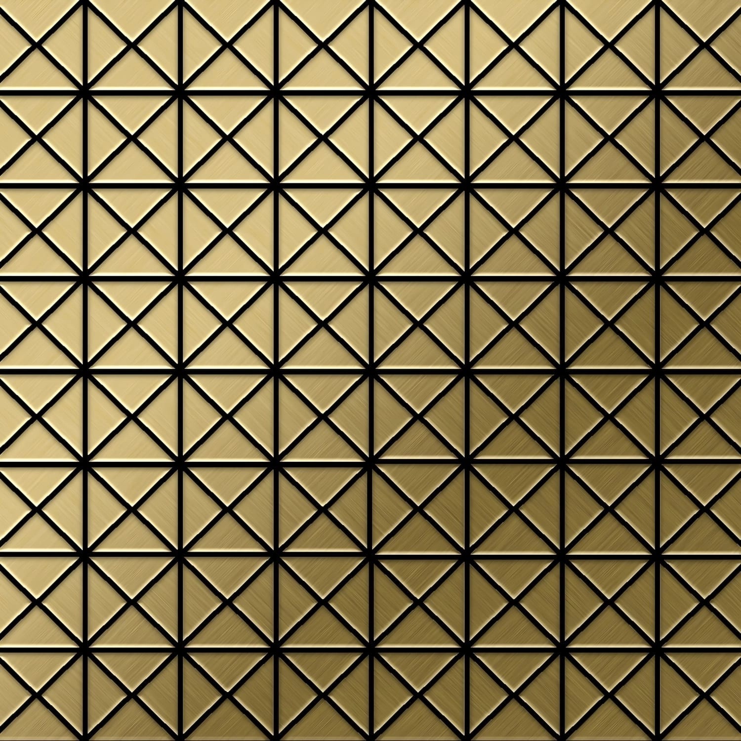 ALLOY Mosaik Fliese Massiv Metall Titan Gebürstet Gold 1,6mm Stark Deco-ti- günstig online kaufen