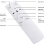 Fernbedienung der LED-Deckenleuchte Just Light Recess mit Tasten für Lichtfarbe, Dimmstufen und RGB-Farbwechsel.