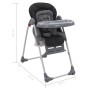vidaXL Baby-Hochstuhl Grau 10188_12