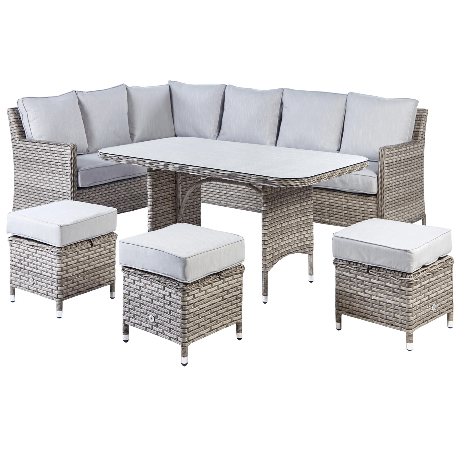Beliani Lounge Set LACONA Taupe