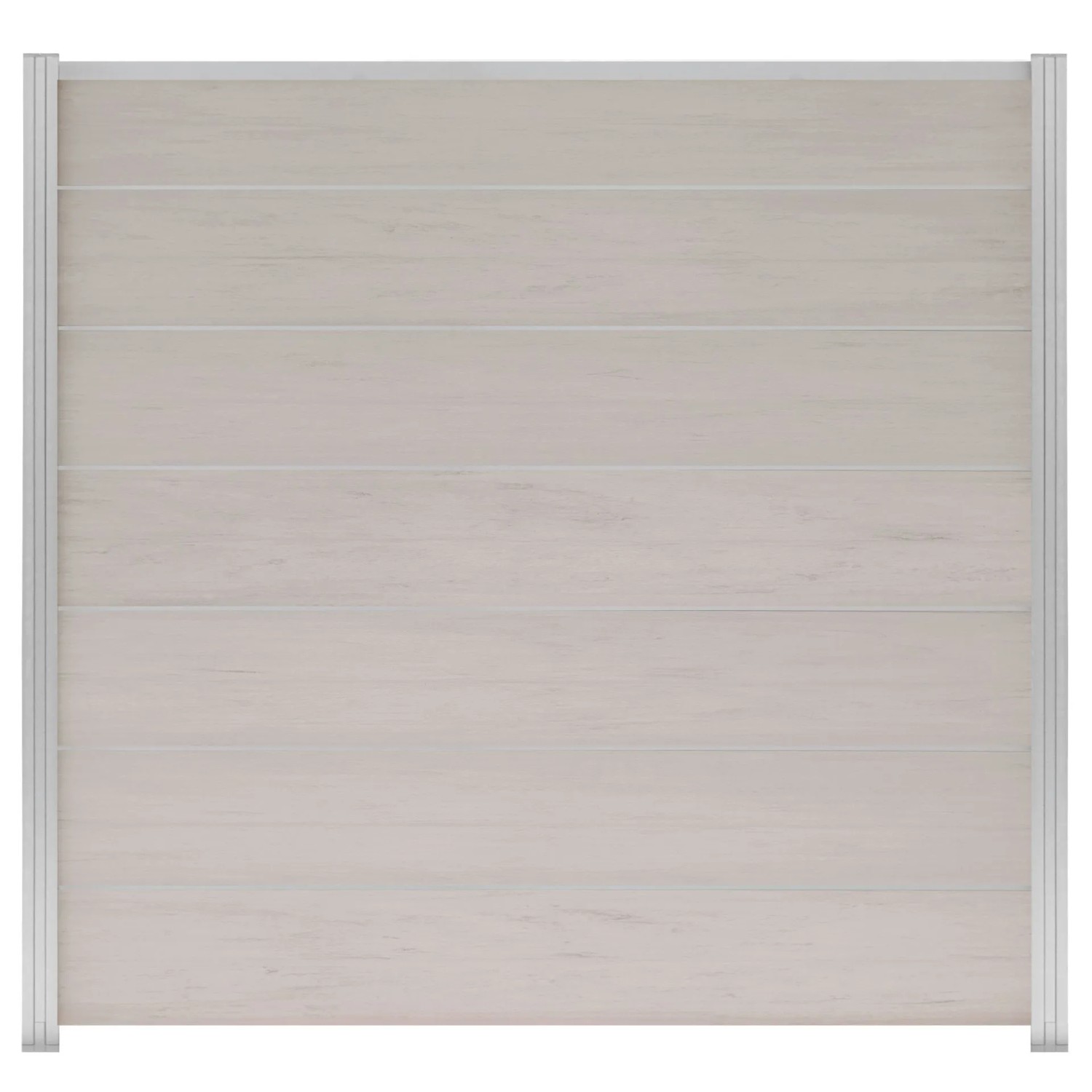 GartenLand WPC Zaun XL Ameland Exclusive ca. 180 x 180 cm Sichtschutz Steckzaun Sand Multicolor mit Zwischenleisten und ...