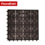 Braune Floordirekt WPC Klickfliese Noble 3D, Terrassenfliese 30x30 cm.