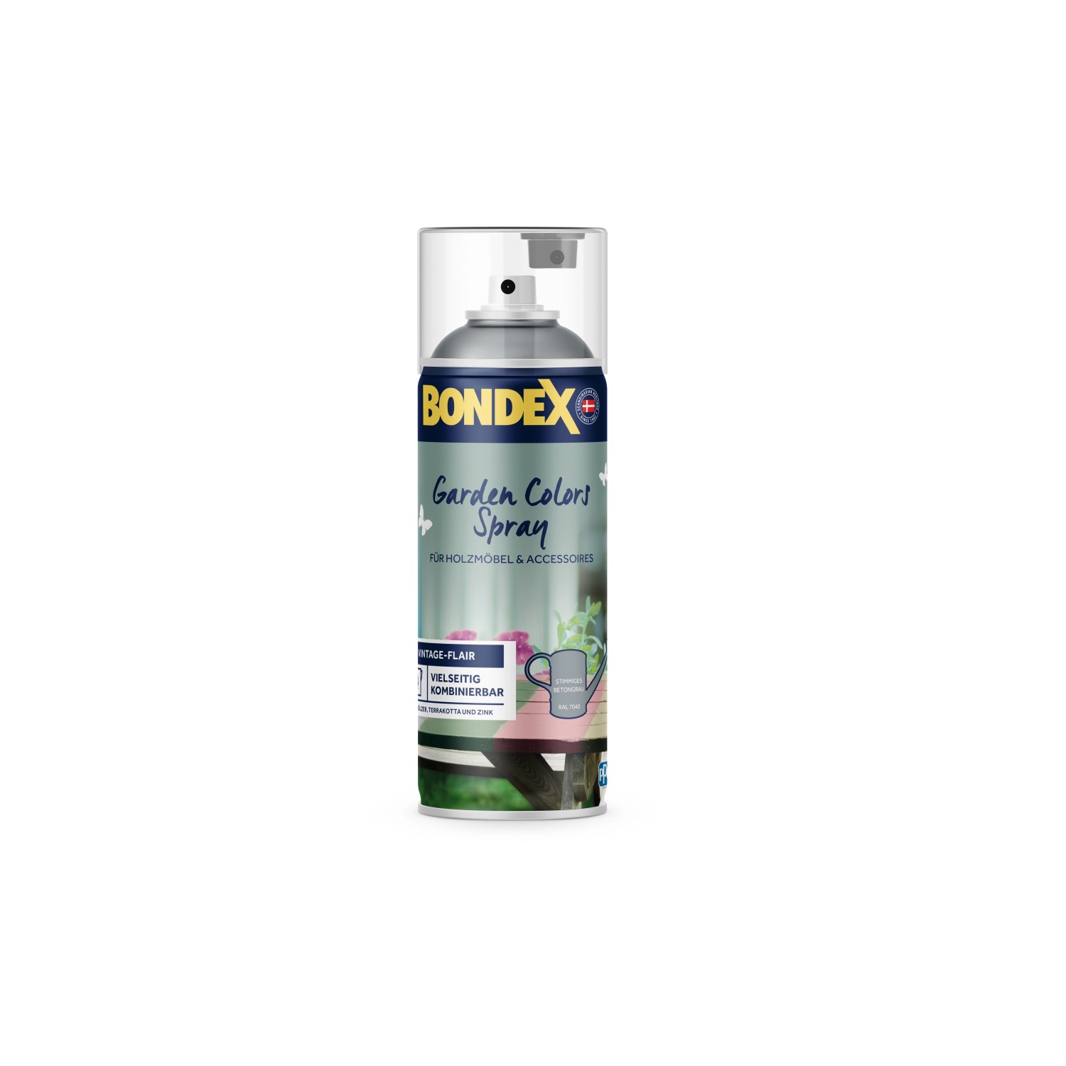 Bondex Garden Colors Spray Stimmiges Betongrau (RAL 7040) 0,4 l