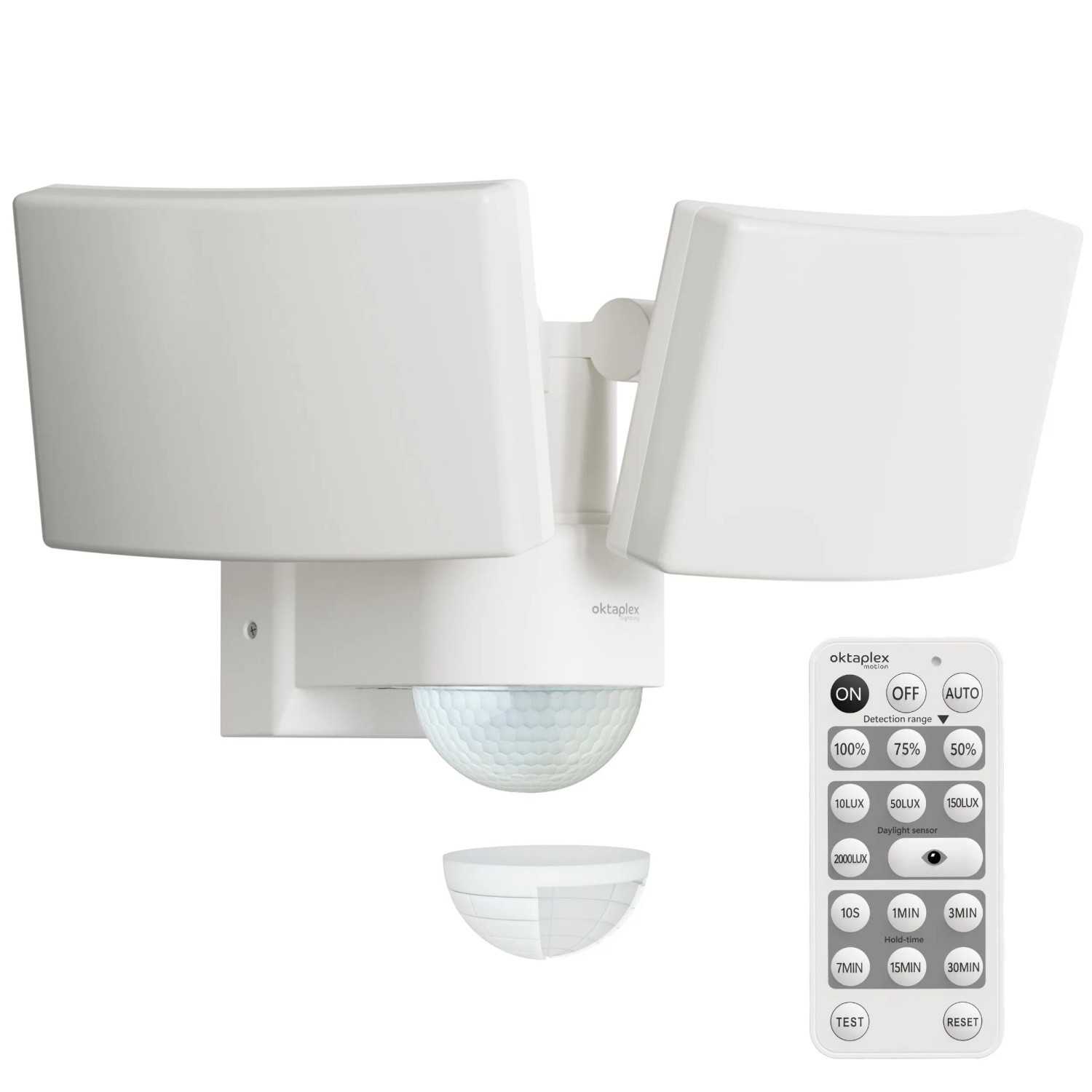 Oktaplex Cali Dos LED Strahler mit Bewegungsmelder und Fernbedienung IP65 W günstig online kaufen