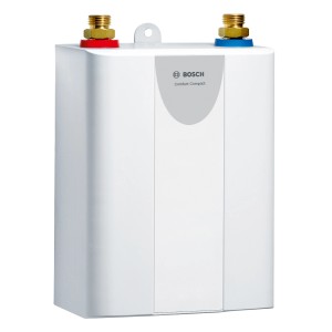 Bosch Tronic Comfort Compact elektronischer Durchlauferhitzer mit 3,6 kW, weiß.