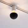 Paulmann URail Spot Ceiling Socket, weiß, für E27 Leuchtmittel, montiert an Schienensystem.