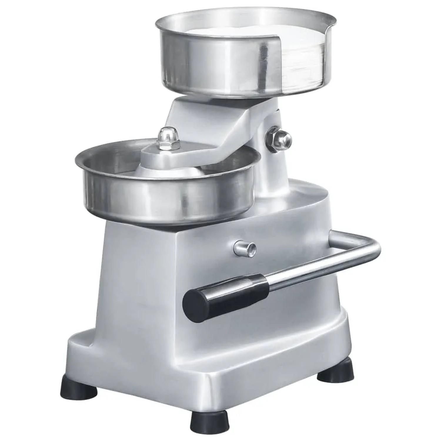 vidaXL Hamburgerpresse mit 500 Trennpapieren Aluminium 10 cm 50995