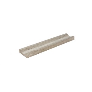 Diephaus Rania Ablaufrinne, grau, 100x20x8,5 cm, aus Beton für Hof- und Wegentwässerung.