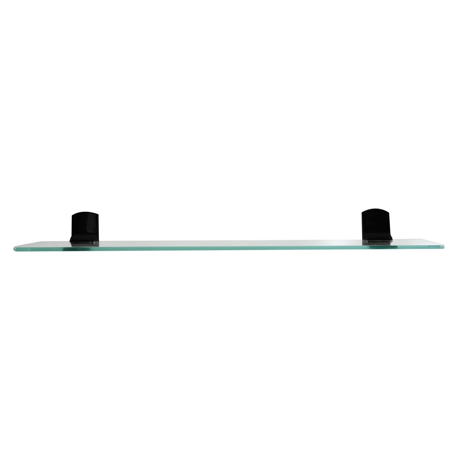 Spirella Glasregal Taku, 60 cm, schwarz matt, für Bad-Wandmontage.