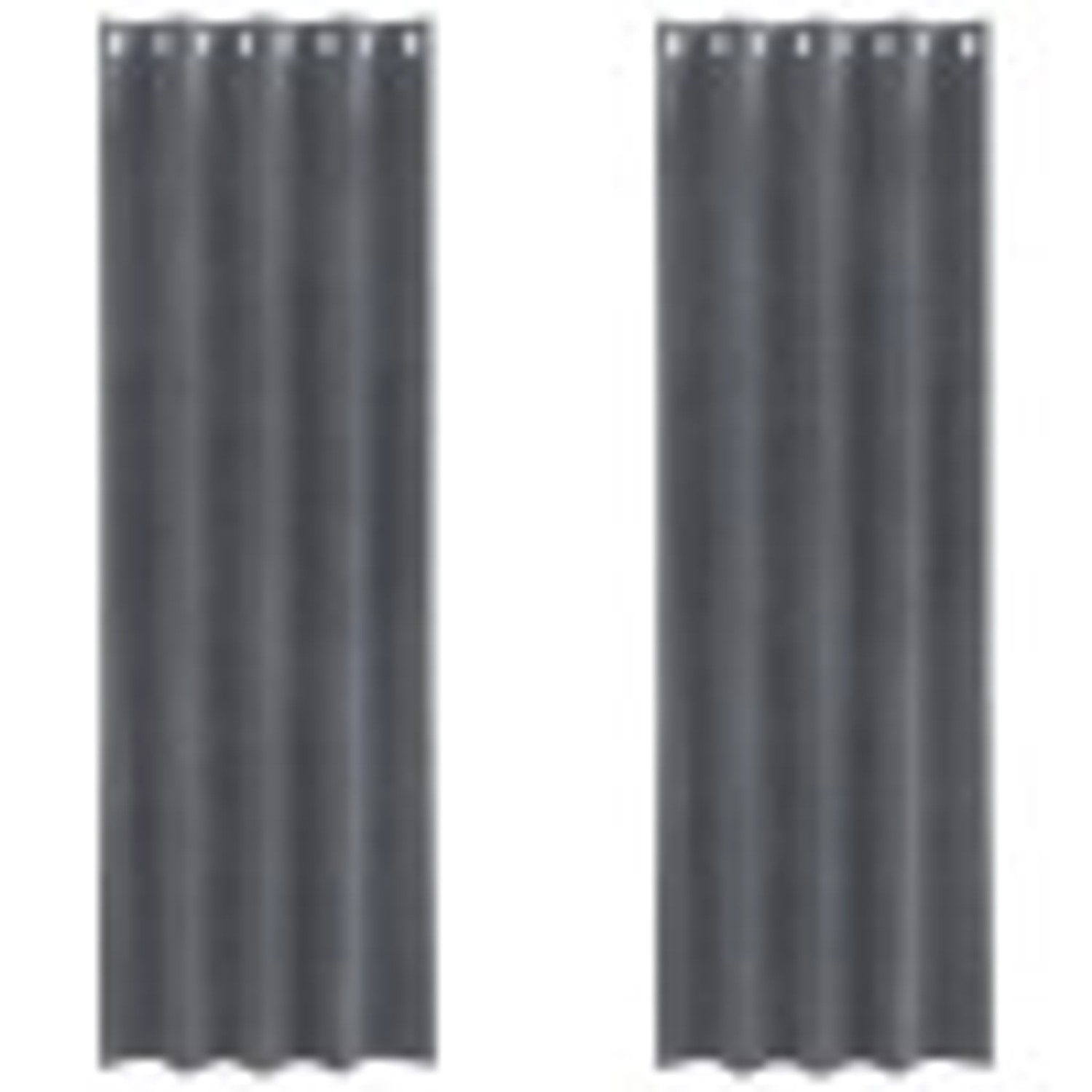 vidaXL Vorhänge 2 Stk Hellgrau 140 x 225 cm Samt 4107285 günstig online kaufen