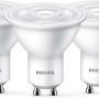 3er Set Philips GU10 LED Reflektor R50, 4,7W, warmweiß, für Wohnräume.