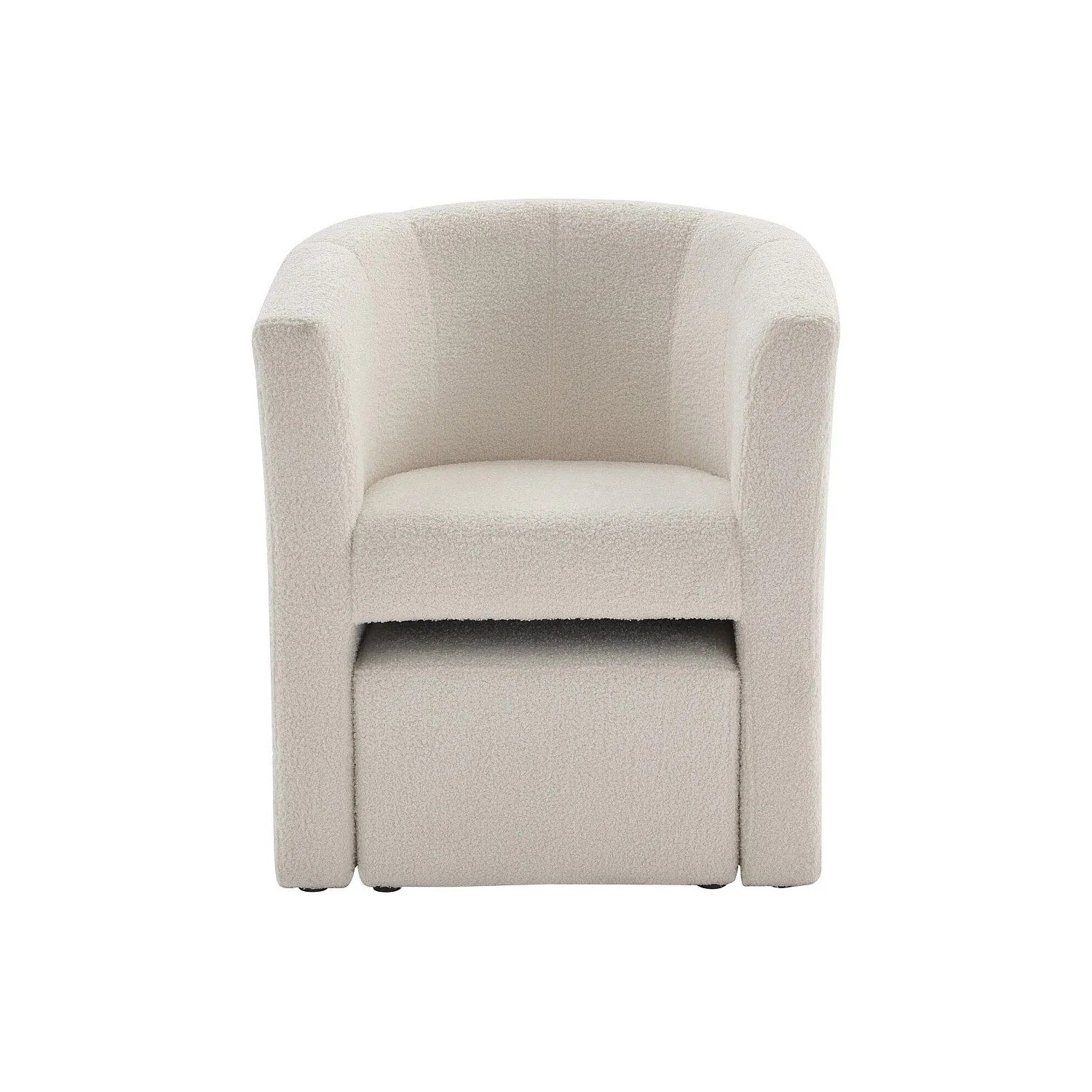 Vente-unique Sessel Mit Gerader Rückenlehne Jovana Weiß 65 cm