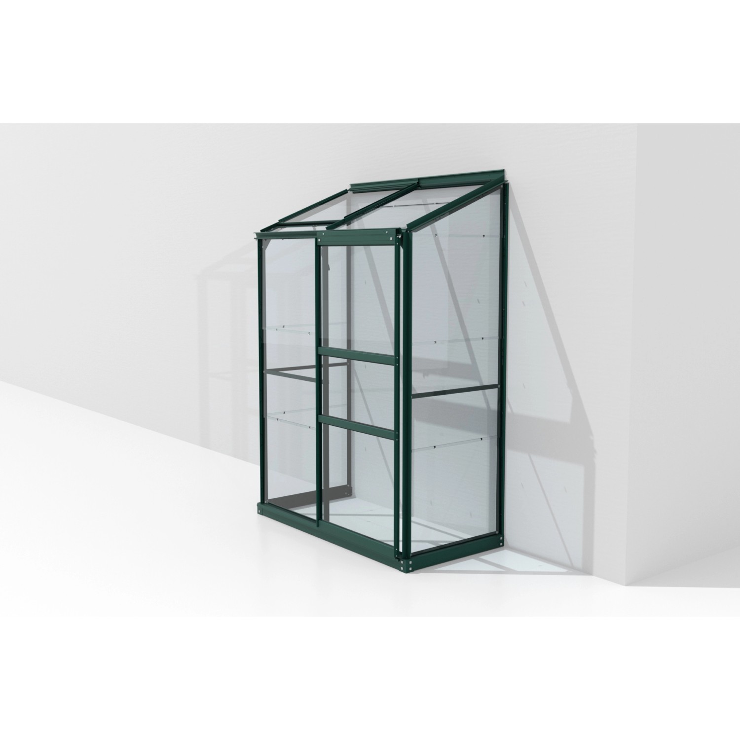 Vitavia Anlehn-Gewächshaus Ida 900 ESG 3 mm Smaragd 130,6 x 182,3 x 68,8 cm günstig online kaufen