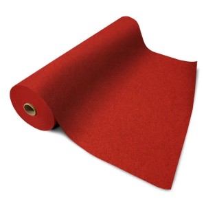 Floordirekt Messeteppich Sintra Pflegeleichter Gangläufer Rot Meliert 200 x 300 cm