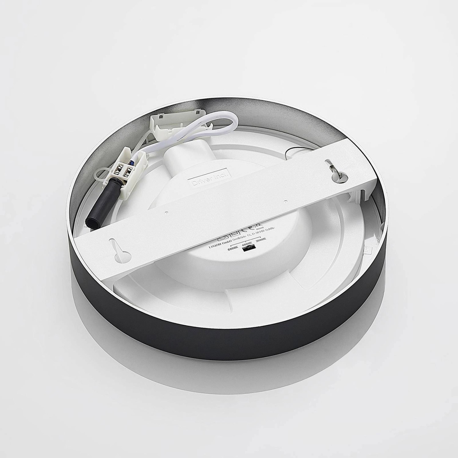 PRIOS LED Deckenleuchte Edwina 9917074 Modern in Schwarz aus Aluminium 1-flammig Badezimmerleuchte_8