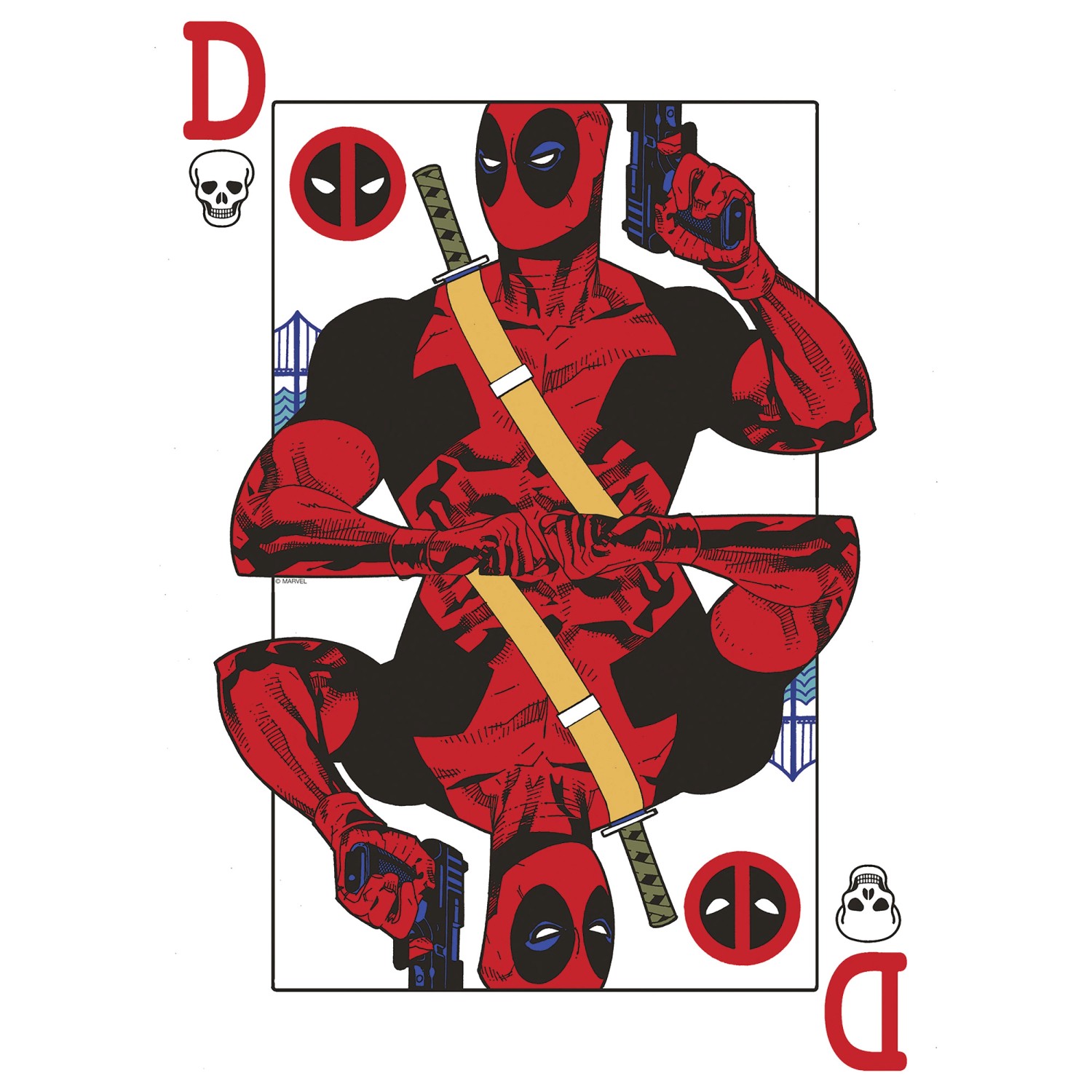 Komar Wandbild Marvel Deadpool Jack of All Trades 40 cm x 50 cm Rot günstig online kaufen