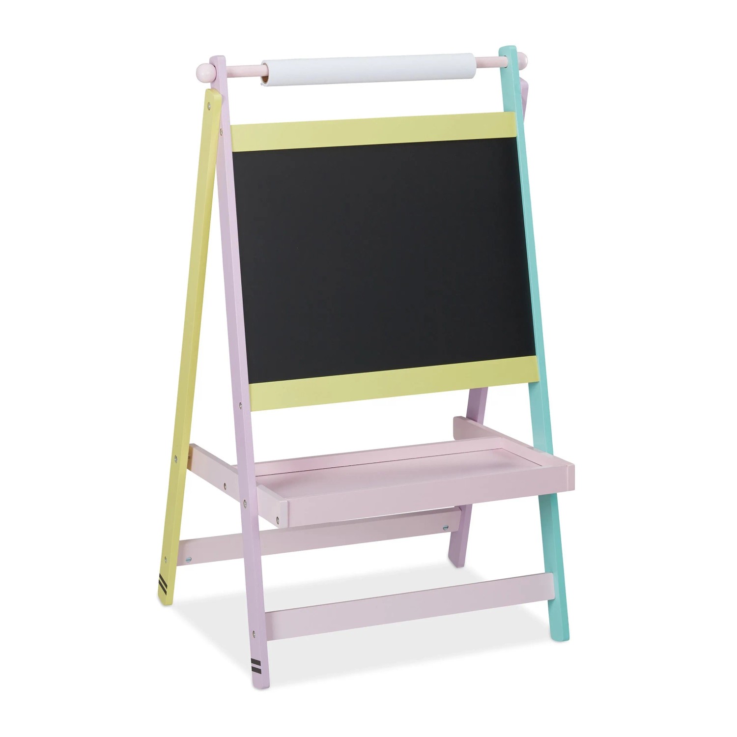 Relaxdays Kindertafel MDF Bunt Mit Papierrolle 90 cm x 56 cm x 42 cm 3,9 kg