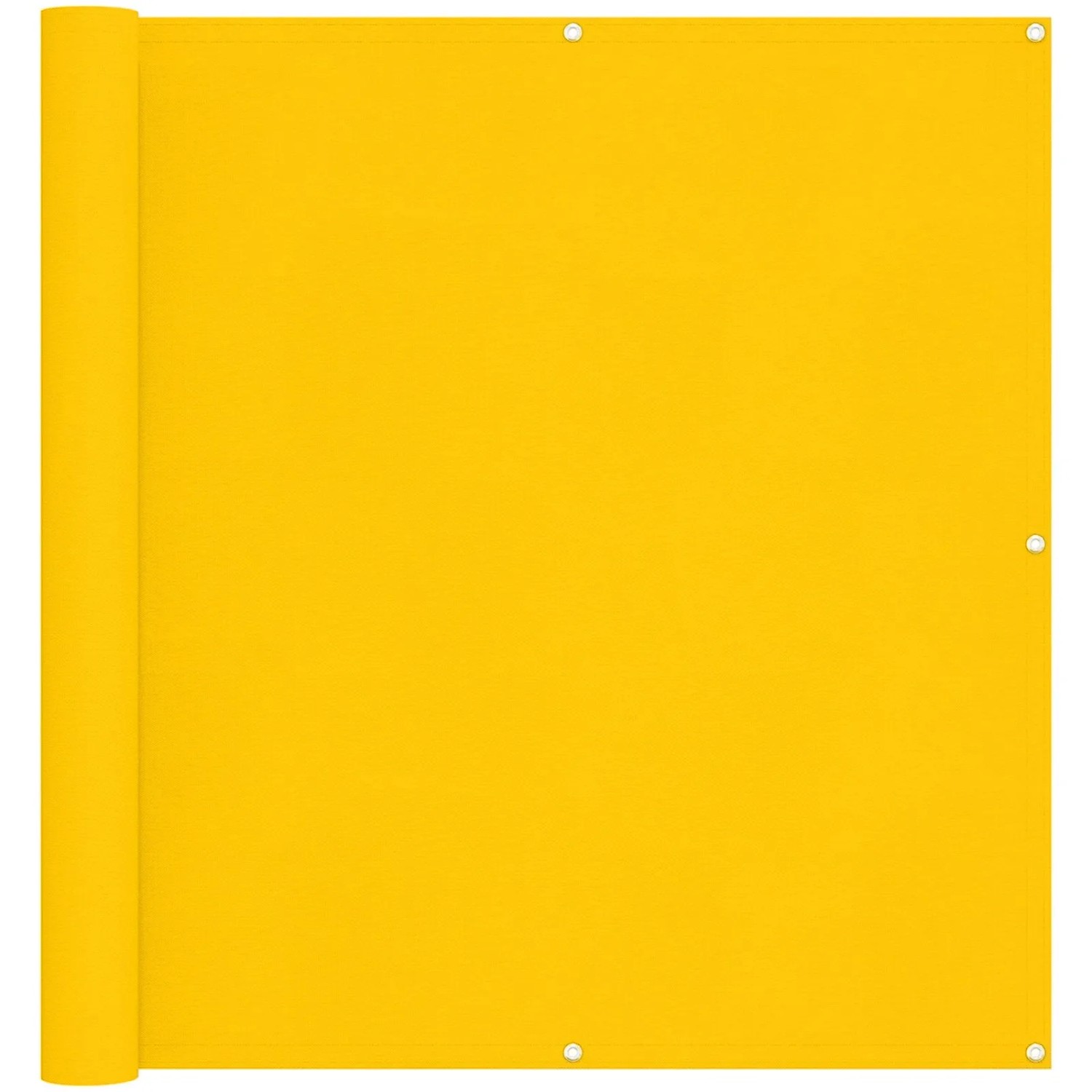 vidaXL Balkonsichtschutz Gelb 110 x 800 cm Oxford-Stoff 42030805