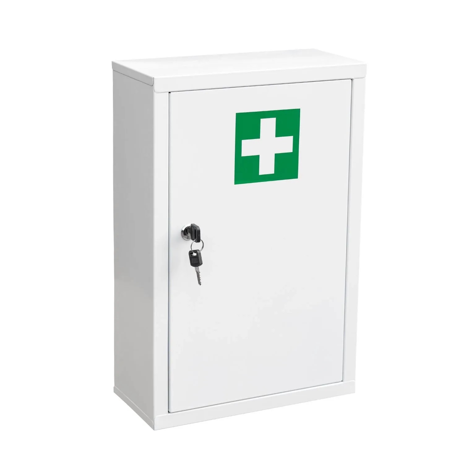 Euroshowers Medizinschrank Abschließbar aus Metall 30x46 cm