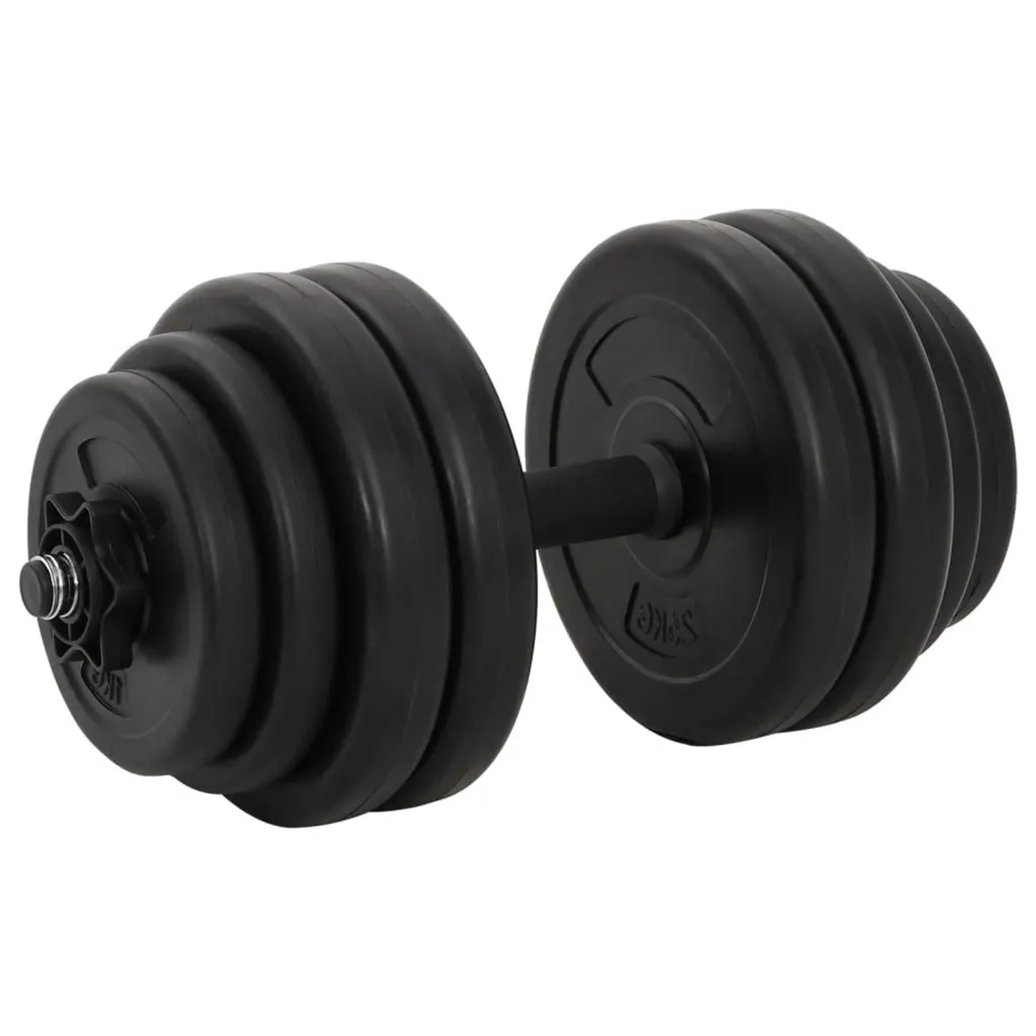 vidaXL Hantel 1 Stk 15 kg 90268
