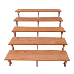 Vinuovo Gartentreppe Bali mit 5 Bankirai Hartholzstufen, Stahlgestell, 160 cm breit.