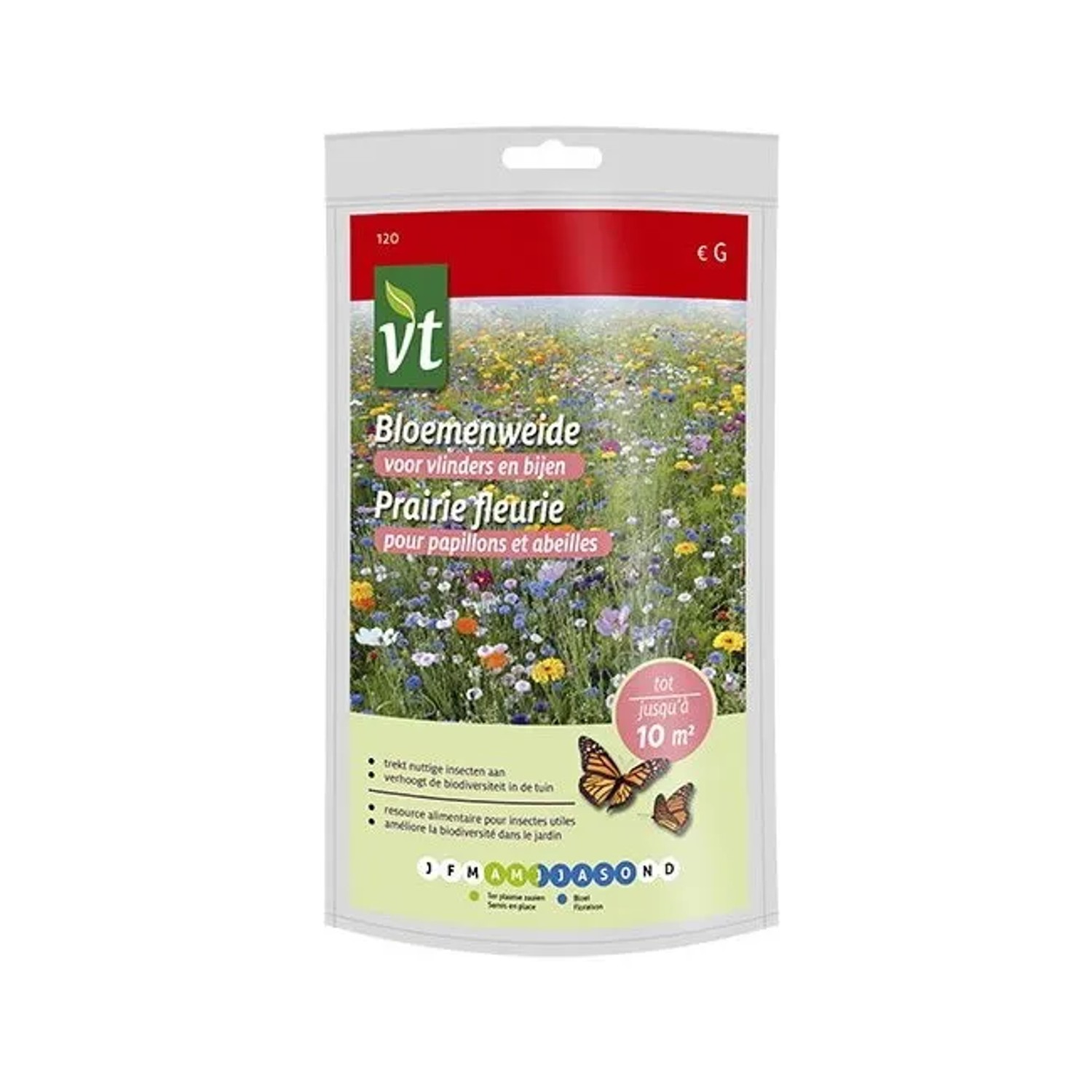Blumenwiese für Bienen und Schmetterlinge Samen Ca. 15 g Insektenfreundlich
