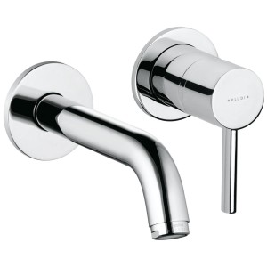 Kludi BOZZ Unterputz Waschtischarmatur, Zweiloch, Chrom, Wandmontage.