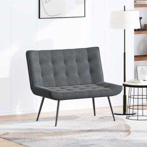 vidaXL Sitzbank Dunkelgrau 110x74x84 cm Samt 4012338