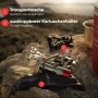 Evocamp Mini-Gaskocher mit Transporttasche und klappbarem Kartuschenhalter für Camping.