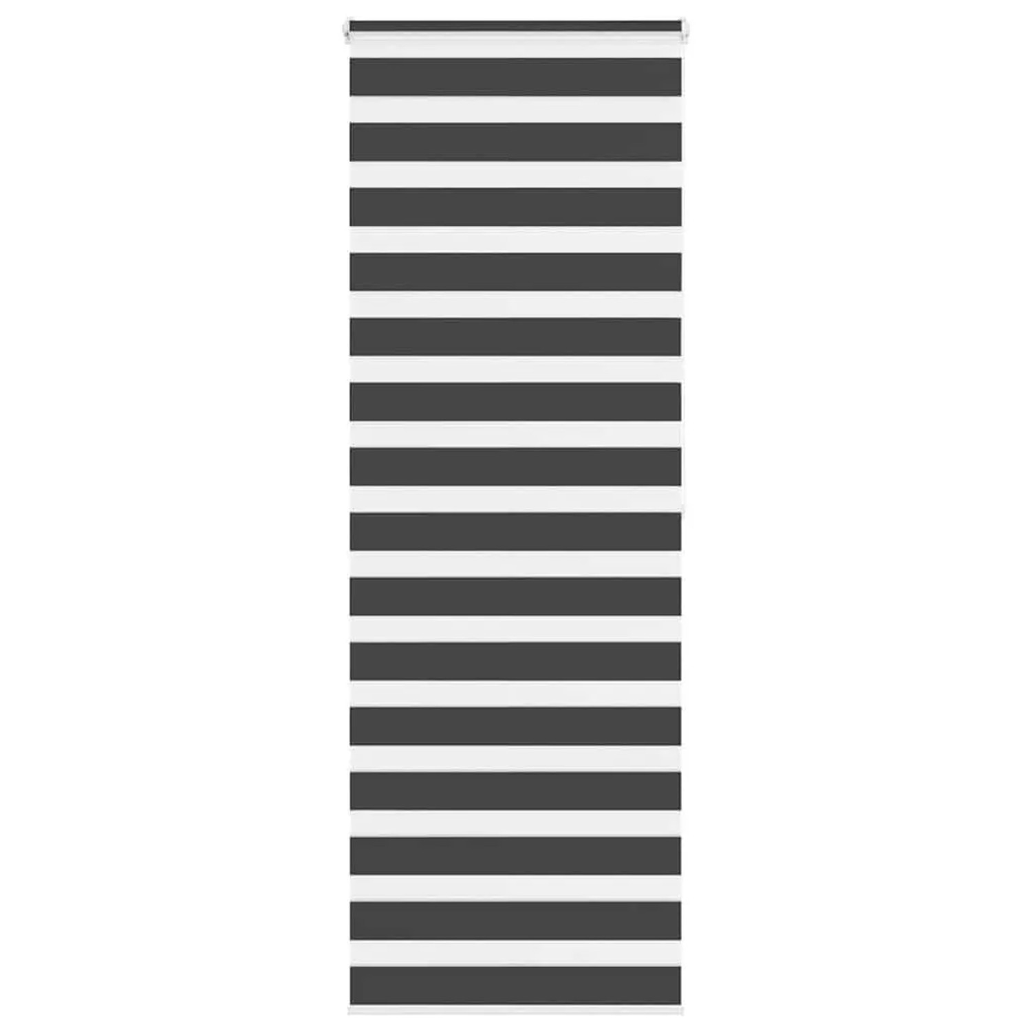 vidaXL Doppelrollo Schwarz 85x200 cm Stoffbreite 80,9 cm Polyester 4014258 günstig online kaufen