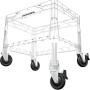 Eurobox Rollen-Set Anthrazit, 4 Stück für Aufbewahrungsboxen, mit Feststellbremse für den Außenbereich.
