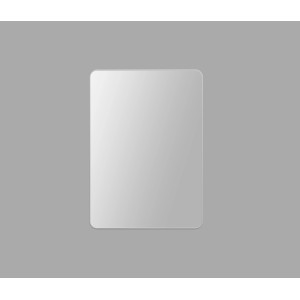 DSK Designspiegel Picasso, 50x70 cm, Silberrahmen. Moderner Wandspiegel für Bad und Wohnraum.