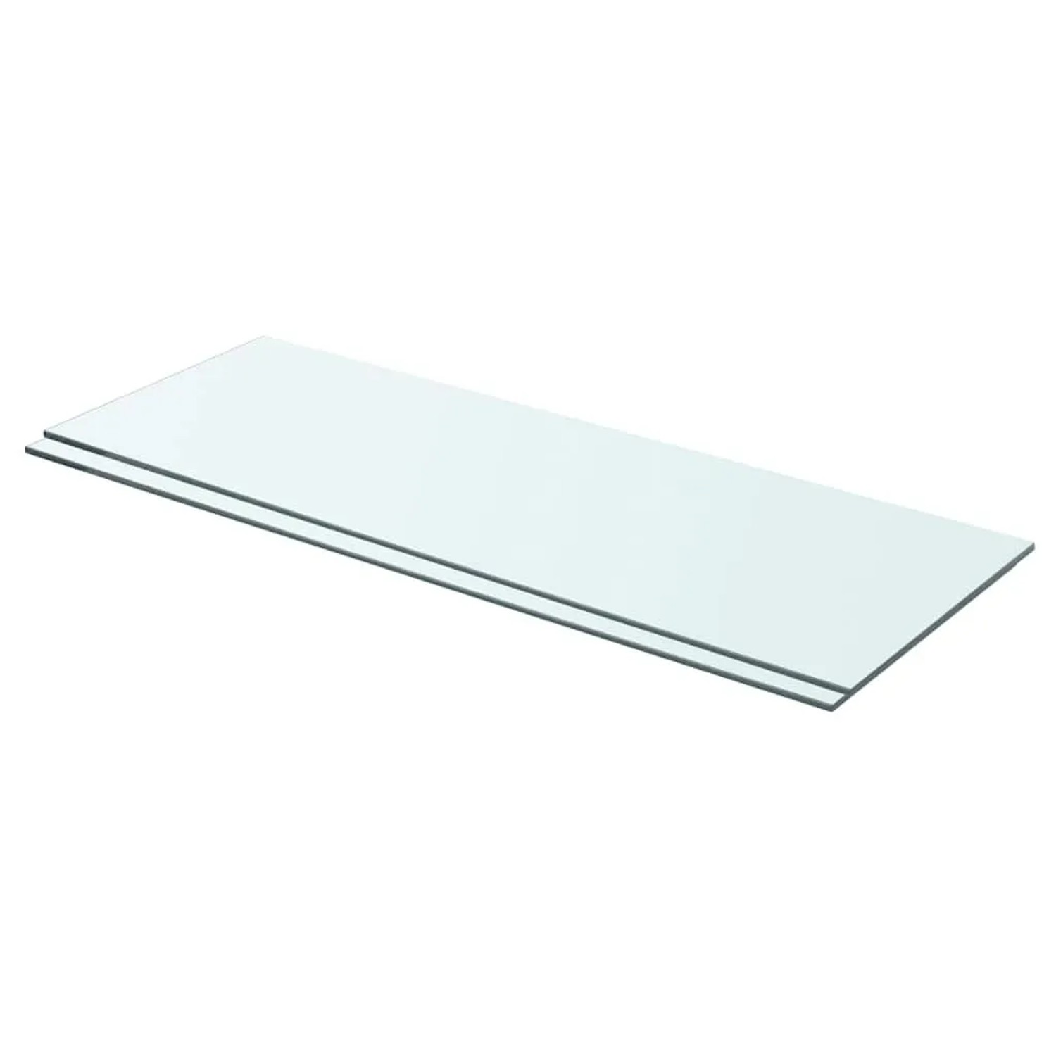 vidaXL Regalböden 2 Stk Glas Transparent 70x25 cm 3051570