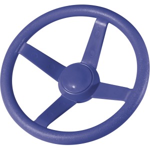 Blaues Karibu Steuerrad aus Kunststoff für Spieltürme, Zubehör für Gartenspielgeräte.