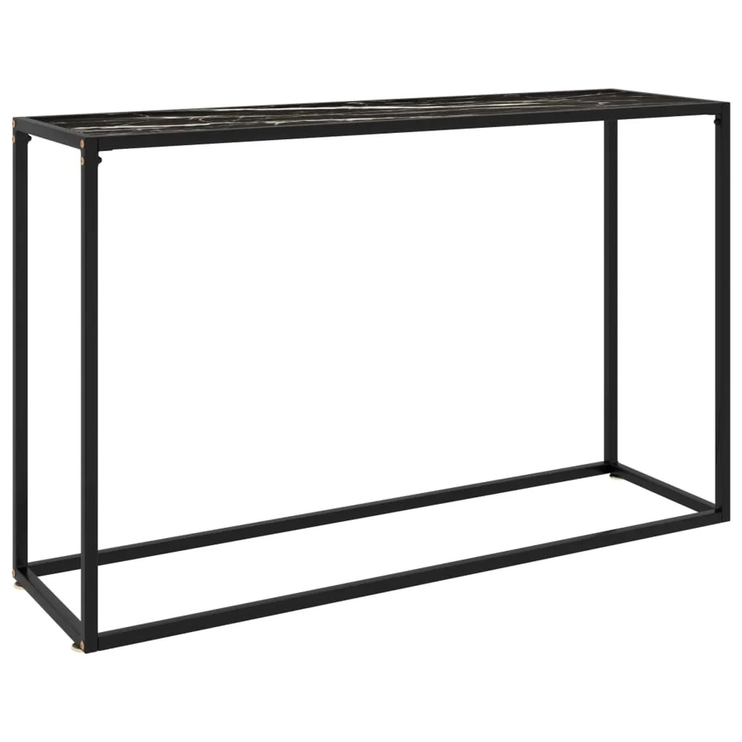vidaXL Konsolentisch Schwarz 120x35x75 cm Hartglas 322818