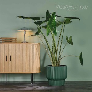 VidaAtHome.de Design-Pflanzgefäß ULEY ø 40cm mit Bewässerungseinsatz Grün