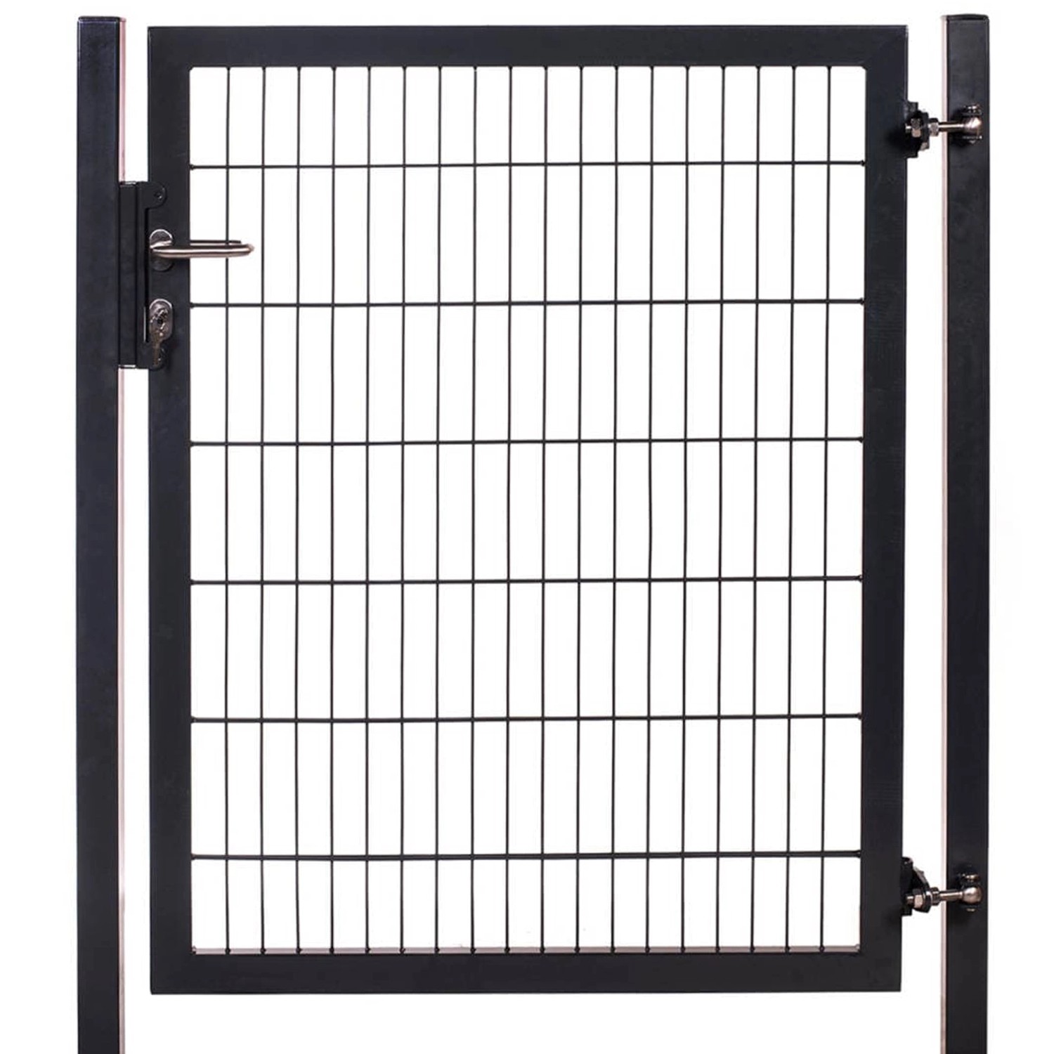 Gartentor Industrietor für Doppelstabzaun 8/6/8 mm Anthrazit 120 cm x