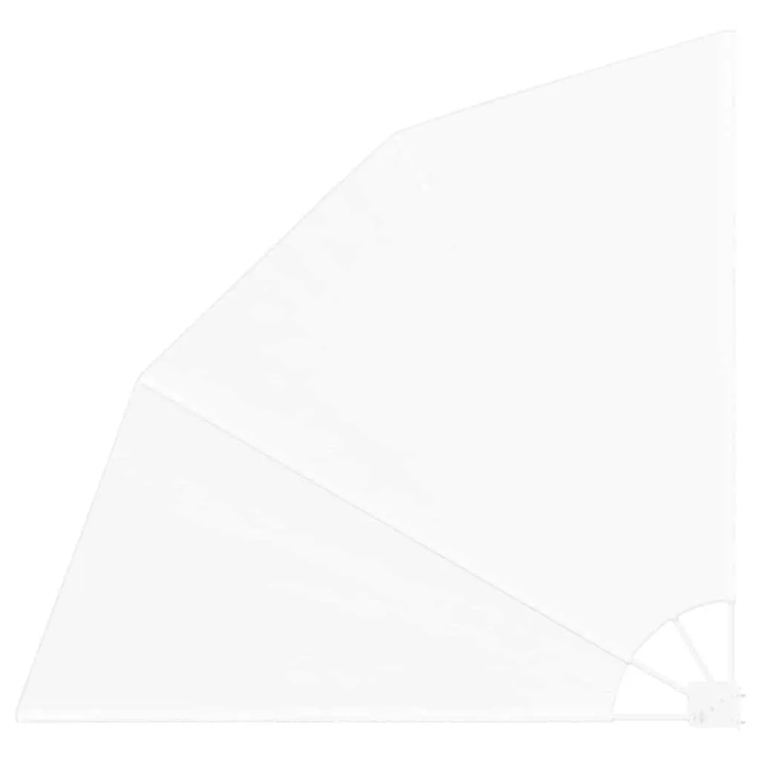 vidaXL Balkon Sichtschutz Weiß 140 x 140 cm Polyester 42000930 günstig online kaufen