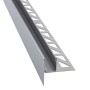 Dalsys Gefällekeil aus Edelstahl, 120cm, für Glasaufnahme in Dusche, silber.