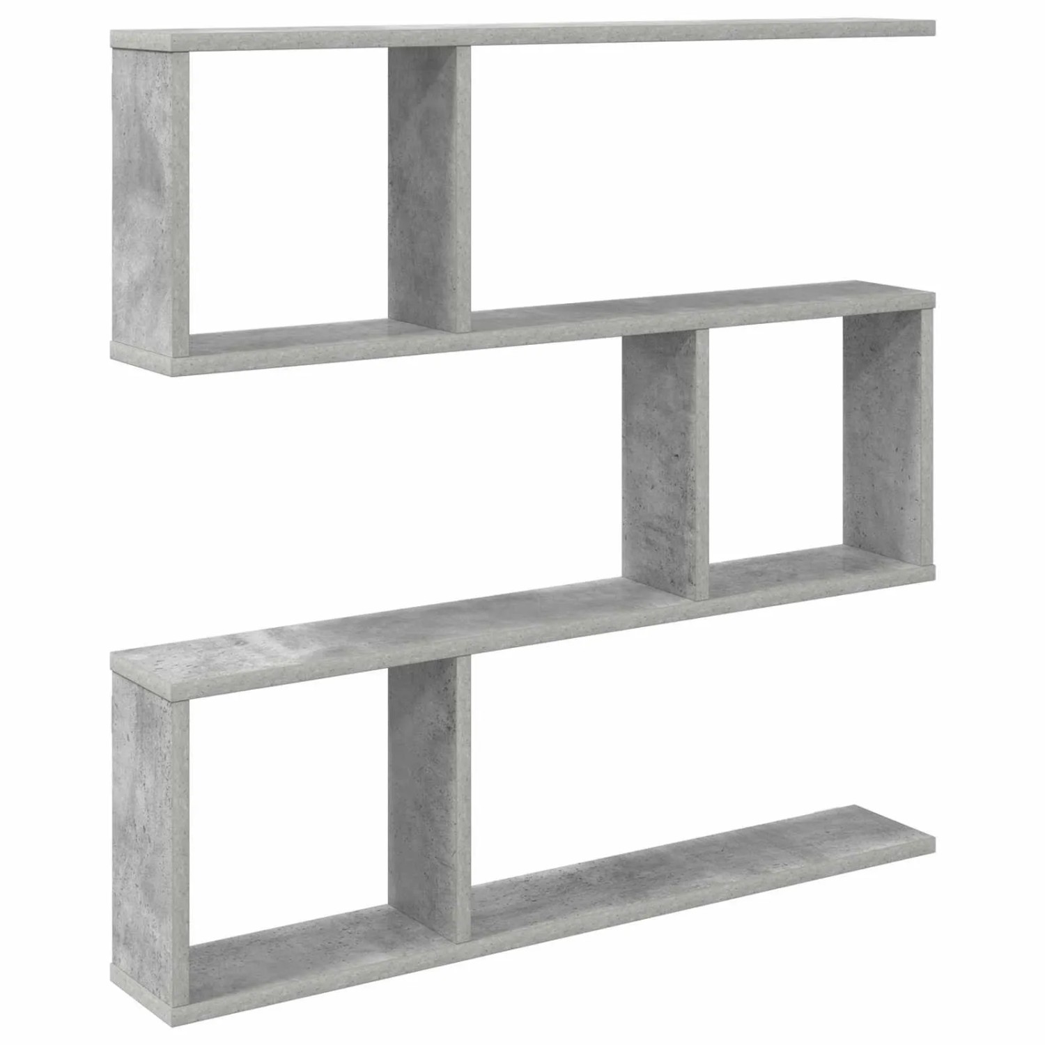 vidaXL Wandregal Betongrau 80 x 12 x 79,5 cm Holzwerkstoff 8012279