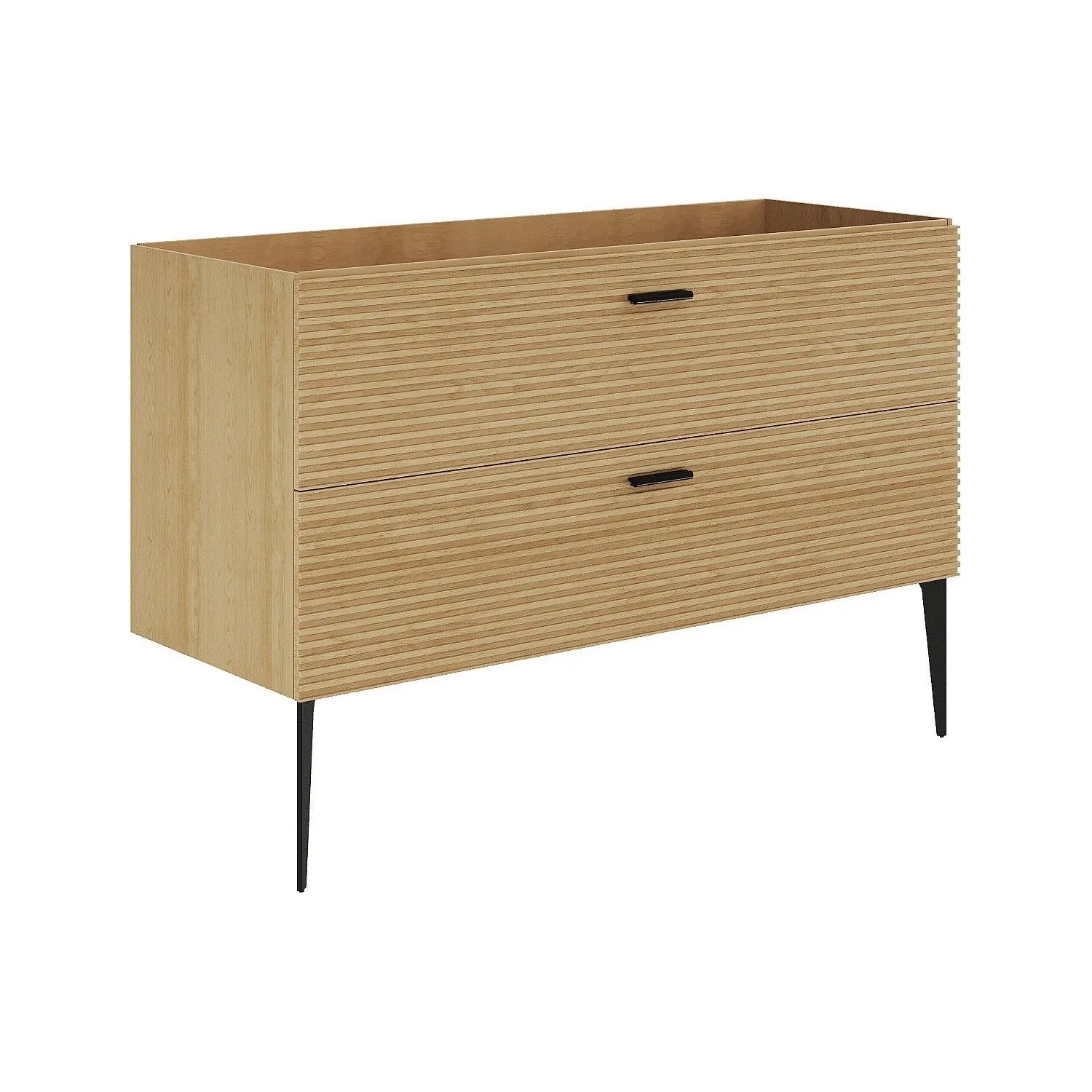 Vente-unique Waschbeckenunterschrank Sarone Naturfarben Hell 120 cm