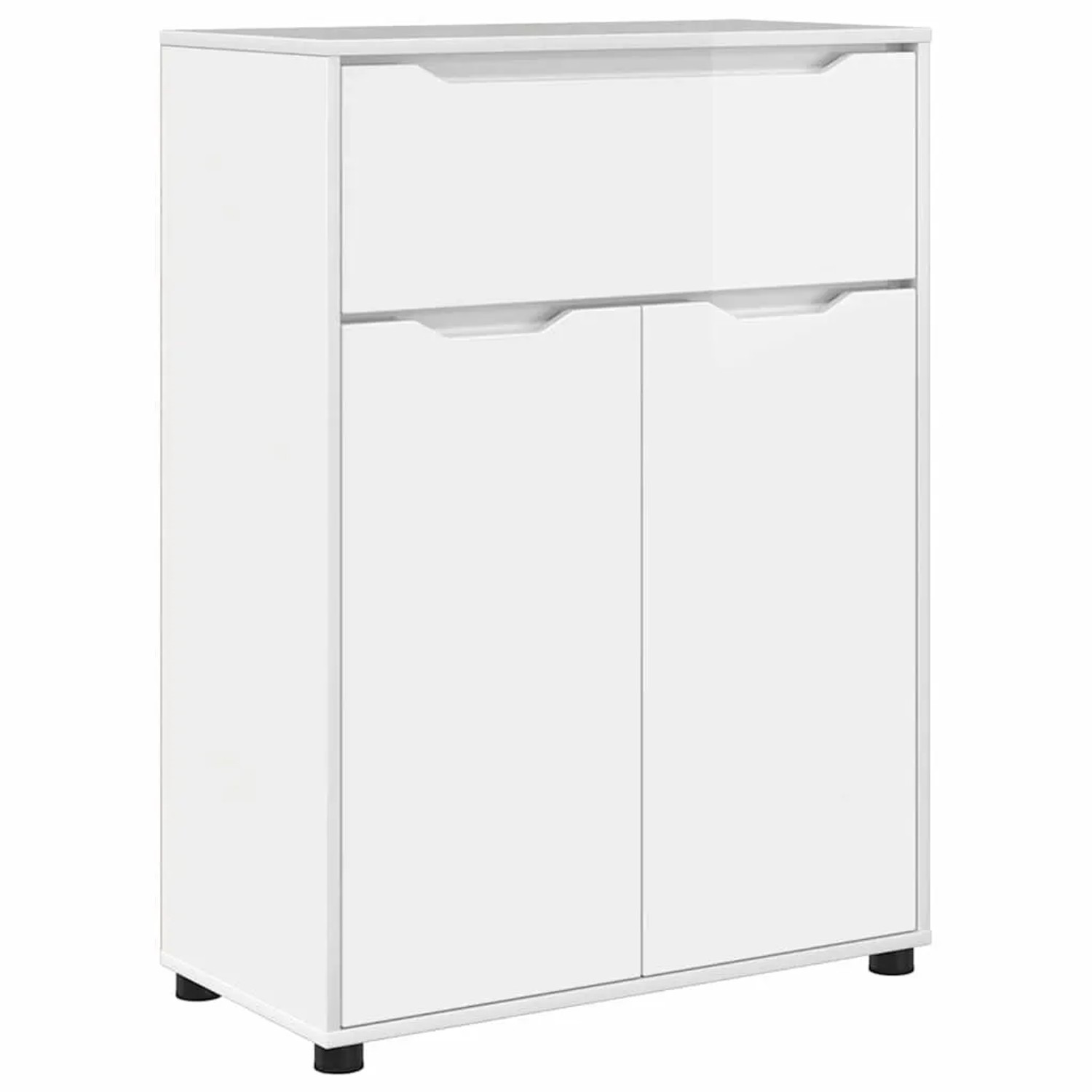 vidaXL Badezimmerschrank mit Regal Hochglanz Weiß 72,5 x 36,5 x 100 cm 8887 günstig online kaufen